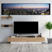 TV STAND MONZA – WHITE / SONOMA (+ 2 FREE SHELVES)