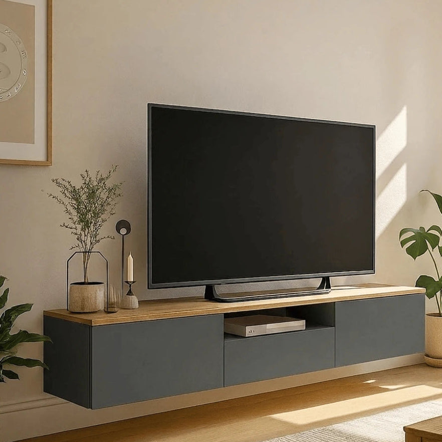 ТВ КОМОДА AURA – АНТРАЦИТ СОНОМА (150CM)