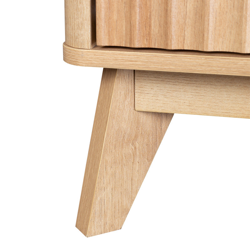 Модерна правоаголна клуб масичка за дневна соба Coffee table Wrely со горна плоча од зајакнат медијапан со префинета текстура во природна натур боја