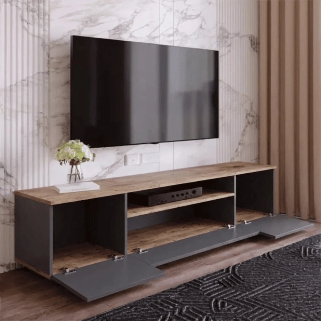 COMPLETE LIVING ROOM SET AURA– ANTHRACITE / ATLANTIC (3-IN-1) - 160 CM