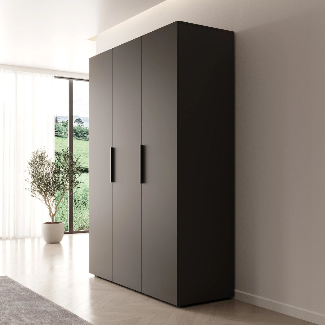 MILANO WARDROBE – BLACK (150 cm)