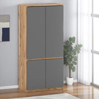 WARDROBE LUNA (SONOMA OAK / ANTHRACITE )