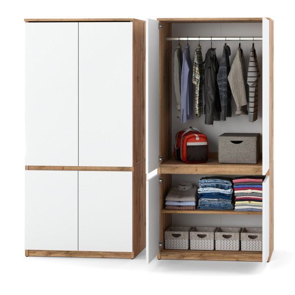 WARDROBE LUNA (SONOMA OAK / WHITE)