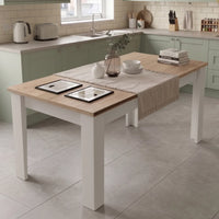 DINING TABLE MILANO (WHITE / ATLANTIC)