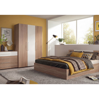 КОМПЛЕТНА СПАЛНА СОБА VALENCIA (КРЕВЕТ, ПЛАКАР И КОМОДА) – ПРЕМИУМ ДЕКОР